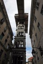 EUROPE PORTUGAL LISBON ELEVADOR DE SANTA JUSTA Royalty Free Stock Photo