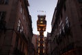 EUROPE PORTUGAL LISBON ELEVADOR DE SANTA JUSTA Royalty Free Stock Photo