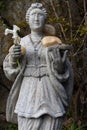 Statue of Saint Lucy on the grounds of the Sanctuary of the Sacred Heart on the Monte de Luzia, Mount of Saint Lucy