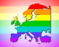 Europe - Rainbow flag pattern