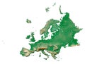 Europe relief map