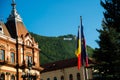 Europe, Romania, Brasov: City sign as seen on Tampa Mountian from Council Square Royalty Free Stock Photo