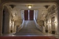 Europe, Romania. Bucharest. Palace of the Parliament. Interior stairs, nobody
