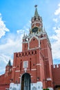 Europe. Russia. Moscow. Spasskaya tower of the Moscow Kremlin Royalty Free Stock Photo