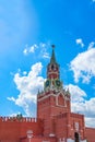 Europe. Russia. Moscow. Spasskaya tower of the Moscow Kremlin Royalty Free Stock Photo