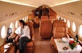 At Europe`s biggest privat aviation exhibition EBACE in Geneva, aircraft-manufacturer are showing ther new business-jets