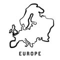 Europe simple outline