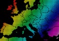 Europe spectral map