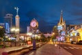 Europe Square during blue hour, Batumi, Georgia