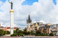 Europe square with Medea in Batumi city in autumn