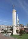 Europe Square, the Statue of Medea, the legendary Colchidian Princess, holding the Golden Fleece, Batumi, Georgia