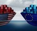 Europe United States Trade War Royalty Free Stock Photo