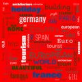 Europe word loud, text,word cloud use for banner, painting, motivation, web-page, website background, t-shirt & shirt printing,