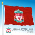 Liverpool Football Club flag and coat of arms team in the new Super League championship