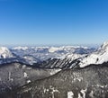 European alps in winter Royalty Free Stock Photo