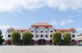 European art nouveau style town hall from Transylvania restored