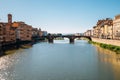 Old buildings and Arno river in Florence, Italy Royalty Free Stock Photo