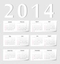 European 2014 calendar