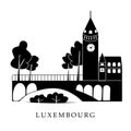 European capitals, Luxembourg city Royalty Free Stock Photo