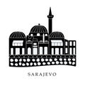 European capitals, Sarajevo city Royalty Free Stock Photo