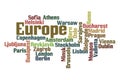 European Capitals Word Cloud