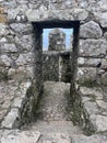 European Stone Castle Doorway Royalty Free Stock Photo