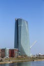 European Central Bank Building in Frankfurt am Main Royalty Free Stock Photo