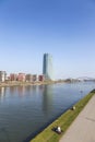 European Central Bank Building in Frankfurt am Main Royalty Free Stock Photo