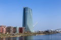 European Central Bank Building in Frankfurt am Main Royalty Free Stock Photo