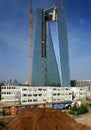 European Central Bank under construction Royalty Free Stock Photo