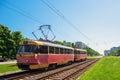 City street tram Royalty Free Stock Photo