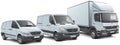 European commercial vehicles lineup Royalty Free Stock Photo