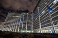 European commission building brussels belgium at night Royalty Free Stock Photo