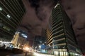 European commission building brussels belgium at night Royalty Free Stock Photo