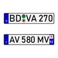 License plate numbers