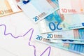 European currency banknotes Royalty Free Stock Photo