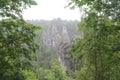 European Czech view of the mountains and the Bastei flora of the Czech Republic