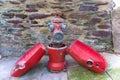 European fire hydrant france opened case