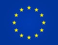 European flag. EU stars in circle. Euro union, Europe parliament. Yellow stars on blue background is symbol of Europa. Patriot of