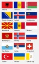 European flags - Part 2 Royalty Free Stock Photo