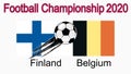 2020 European Football Championship, banner, web design, match between Finland and Belgium