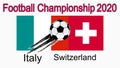 2020 European Football Championship, banner, web design, match between Italy and Switzerland