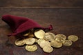 European gold coins Royalty Free Stock Photo