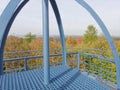 Observation tower view 'Golden October' (Germany's Indian Summer)