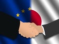 European Japanese meeting Royalty Free Stock Photo