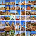 European landmarks collage Royalty Free Stock Photo