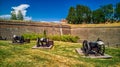 EUROPEAN MEDIEVAL STRONG FORTRESS DEFENSE CANNONS