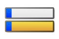 European Number plate car. Information sign. Options for vehicle license plates.