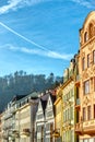 European old houses architecture design colorful autumn