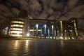 European parliament brussels belgium at night Royalty Free Stock Photo